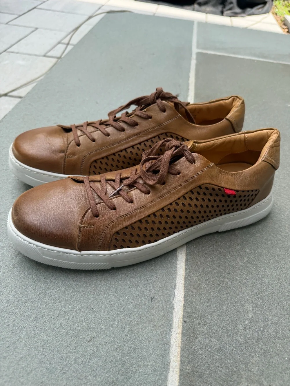 MARC JOSEPH NY Mens Leather Brazil Brown Men's Shoes - Size 10